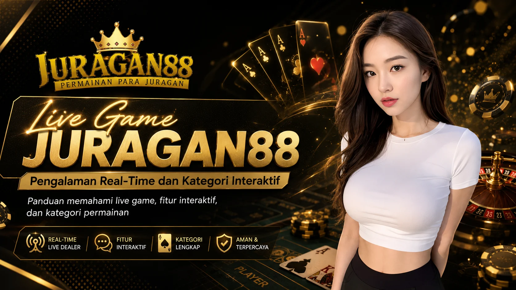 Tampilan Live Game JURAGAN88 dengan pengalaman real-time dan kategori interaktif